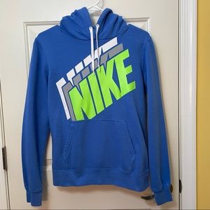 NIKE blue hoodie sweatshirt- medium